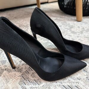 Aldo Black Textured Pumps